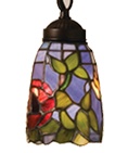 Tiffany Shade Only Lamp - TR833-04R-2 - handcrafted Tiffany stained glass lamp