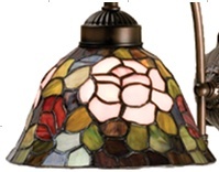 Tiffany Shade Only Lamp - TR833-08R-1 - handcrafted Tiffany stained glass lamp