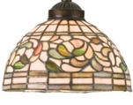 Tiffany Shade Only Lamp - TR839-08R-1 - handcrafted Tiffany stained glass lamp