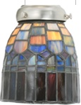Tiffany Shade Only Lamp - TR840-04R-1 - handcrafted Tiffany stained glass lamp