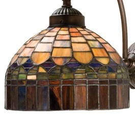 Tiffany Shade Only Lamp - TR840-08R-1 - handcrafted Tiffany stained glass lamp