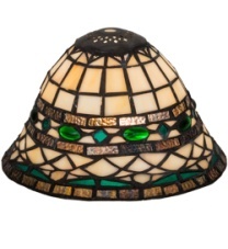 Tiffany Shade Only Lamp - TR844-08-1 - handcrafted Tiffany stained glass lamp