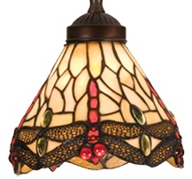 Tiffany Shade Only Lamp - TR860-07R-3 - handcrafted Tiffany stained glass lamp