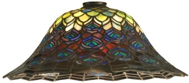 Tiffany Shade Only Lamp - TR872-16R-1 - handcrafted Tiffany stained glass lamp