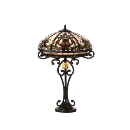 1116TL - handcrafted Tiffany stained glass lamp