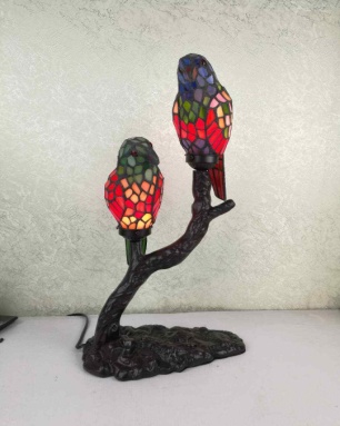 1600x2+BB449 - handcrafted Tiffany stained glass lamp
