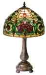 1669+MB163 - handcrafted Tiffany stained glass lamp