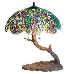 1686+BB449 - handcrafted Tiffany stained glass lamp