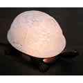 18007WHT - handcrafted Tiffany stained glass lamp