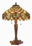 3046+BB1055 - handcrafted Tiffany stained glass lamp