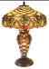 3046 GLS Ivory - handcrafted Tiffany stained glass lamp