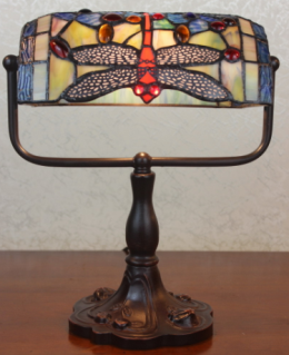 305B/BTL - handcrafted Tiffany stained glass lamp