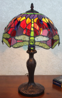 305C+311M/12R - handcrafted Tiffany stained glass lamp