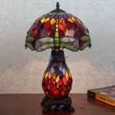 305C/LB12 - handcrafted Tiffany stained glass lamp
