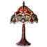 3148+SB33 RED - handcrafted Tiffany stained glass lamp