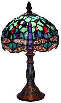 4268+SB14 7" - handcrafted Tiffany stained glass lamp