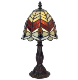 4270+SB14  7" - handcrafted Tiffany stained glass lamp