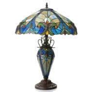 434-682 - handcrafted Tiffany stained glass lamp