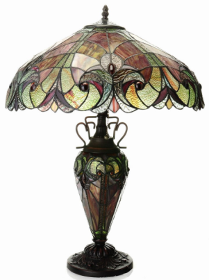 434-683 - handcrafted Tiffany stained glass lamp