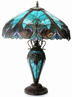 434-684 - handcrafted Tiffany stained glass lamp