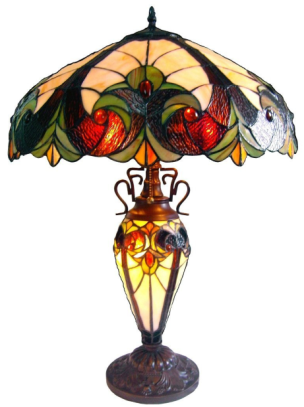 434-686 - handcrafted Tiffany stained glass lamp