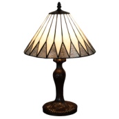7566 - handcrafted Tiffany stained glass lamp