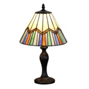 7569 - handcrafted Tiffany stained glass lamp