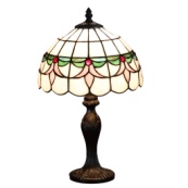 7578 - handcrafted Tiffany stained glass lamp