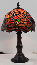 Tiffany Table Lamp - AM001HL08 - handcrafted Tiffany stained glass lamp