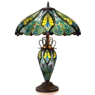 Tiffany Table Lamp - AM005TL18 - handcrafted Tiffany stained glass lamp