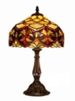 Tiffany Table Lamp - AM008TL12 - handcrafted Tiffany stained glass lamp