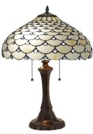 Tiffany Table Lamp - AM010TL18 - handcrafted Tiffany stained glass lamp