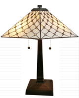 Tiffany Table Lamp - AM013TL14 - handcrafted Tiffany stained glass lamp