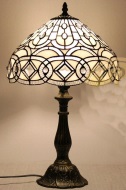 Tiffany Table Lamp - AM021TL14 - handcrafted Tiffany stained glass lamp