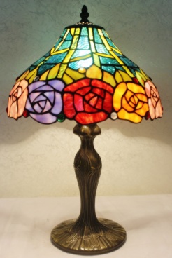 Tiffany Table Lamp - AM036TL12 - handcrafted Tiffany stained glass lamp