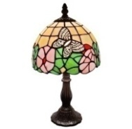 Tiffany Table Lamp - AM042TL08B - handcrafted Tiffany stained glass lamp