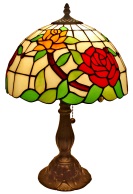 Tiffany Table Lamp - AM043TL12 - handcrafted Tiffany stained glass lamp