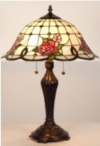 Tiffany Table Lamp - AM045TL16 - handcrafted Tiffany stained glass lamp