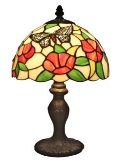 Tiffany Table Lamp - AM046TL08 - handcrafted Tiffany stained glass lamp