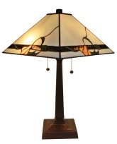 Tiffany Table Lamp - AM057TL14 - handcrafted Tiffany stained glass lamp