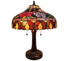 Tiffany Table Lamp - AM060TL16B - handcrafted Tiffany stained glass lamp