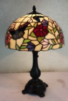 Tiffany Table Lamp - AM061TL12B - handcrafted Tiffany stained glass lamp