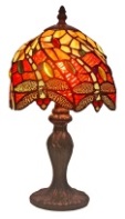 Tiffany Table Lamp - AM064TL08 - handcrafted Tiffany stained glass lamp