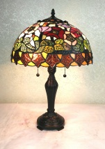Tiffany Table Lamp - AM066TL14 - handcrafted Tiffany stained glass lamp