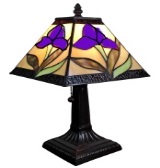 Tiffany Table Lamp - AM078TL08 - handcrafted Tiffany stained glass lamp