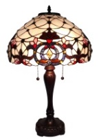 Tiffany Table Lamp - AM087TL16 - handcrafted Tiffany stained glass lamp