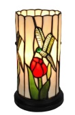 Tiffany Table Lamp - AM089ACC - handcrafted Tiffany stained glass lamp