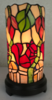 Tiffany Table Lamp - AM092ACCB - handcrafted Tiffany stained glass lamp