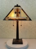 Tiffany Table Lamp - AM099TL14 - handcrafted Tiffany stained glass lamp
