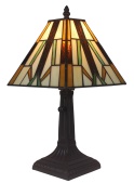 Tiffany Table Lamp - AM100TL08 - handcrafted Tiffany stained glass lamp